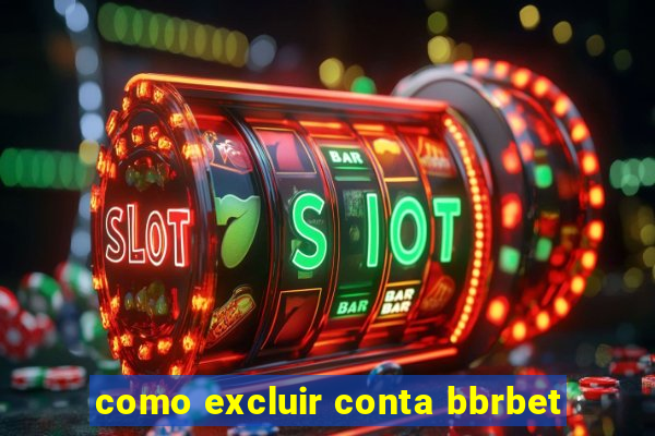 como excluir conta bbrbet